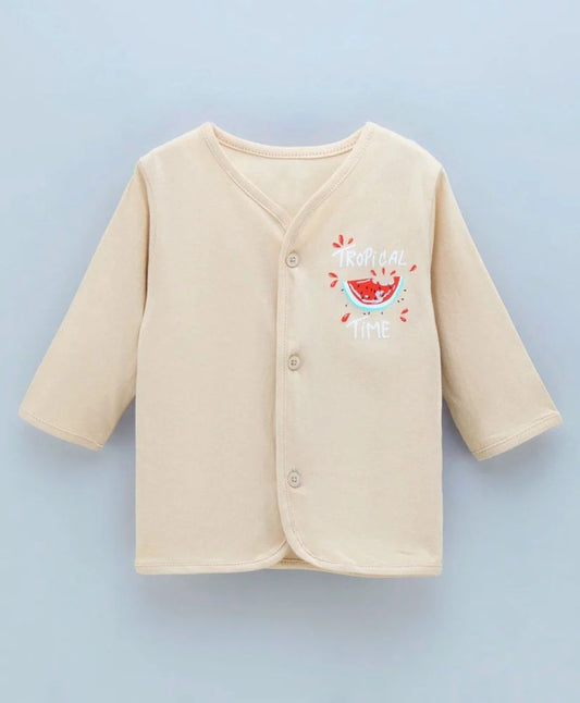 Soft Cotton Baby Girl Dress | Peach Skirt Style