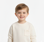 Abiba Soft Bow Pocket Sweatshirt
