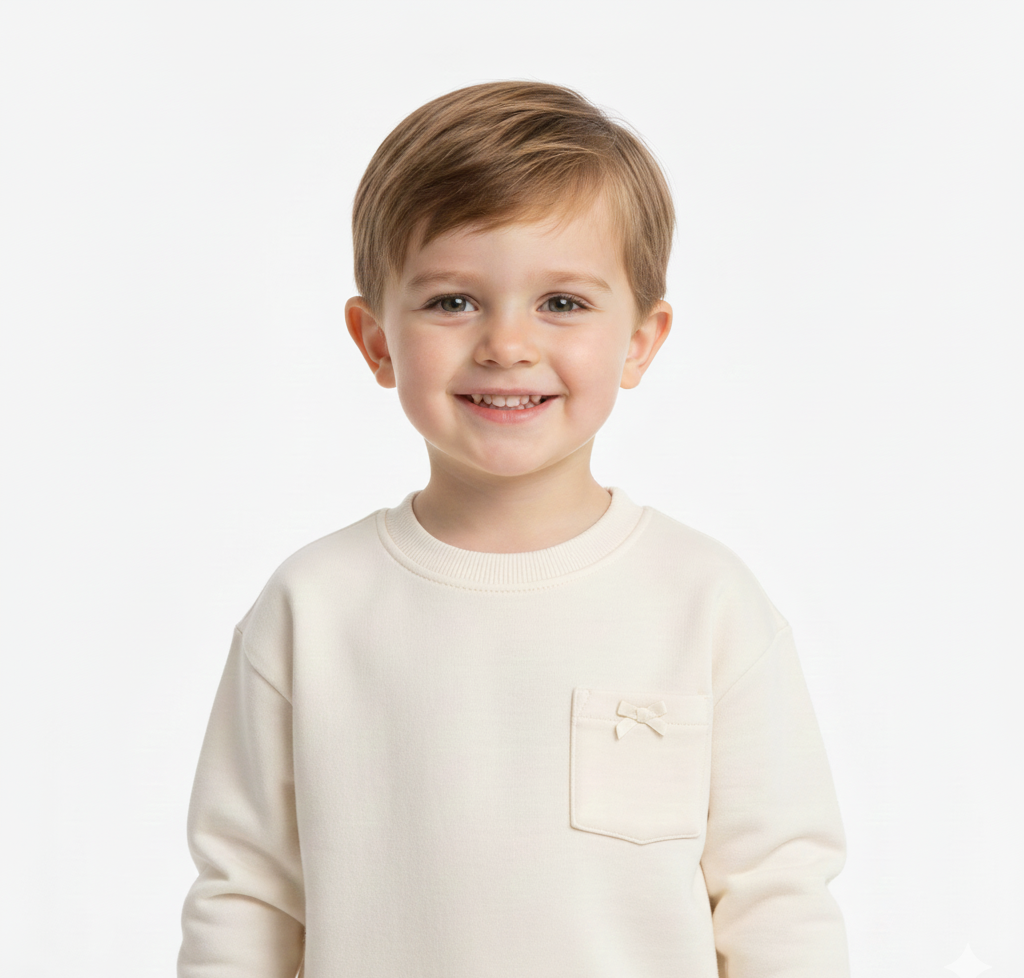 Abiba Soft Bow Pocket Sweatshirt