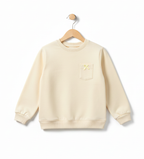 Abiba Soft Bow Pocket Sweatshirt