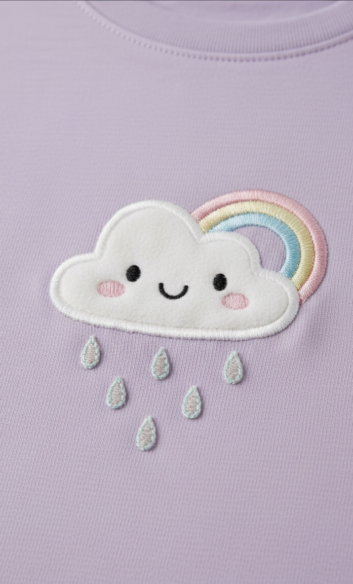 Abiba Lilac Rainbow Cloud Tee