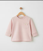 Abiba Soft Bow Pocket Sweatshirt